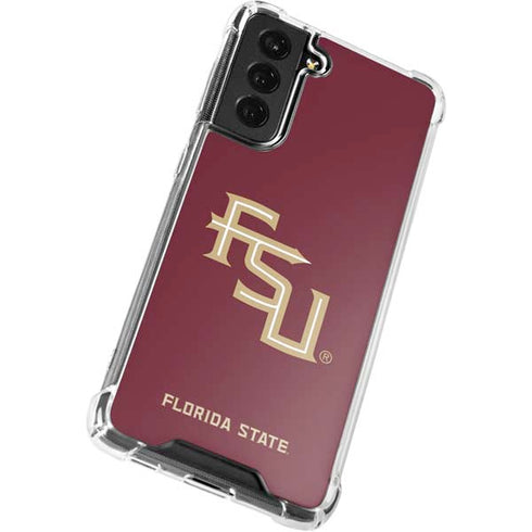 Florida State FSU Seminoles Maroon Galaxy S21 FE Clear Case